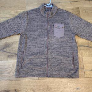 Criquet Men's Sweater Fleece Jacket - XL - Brown